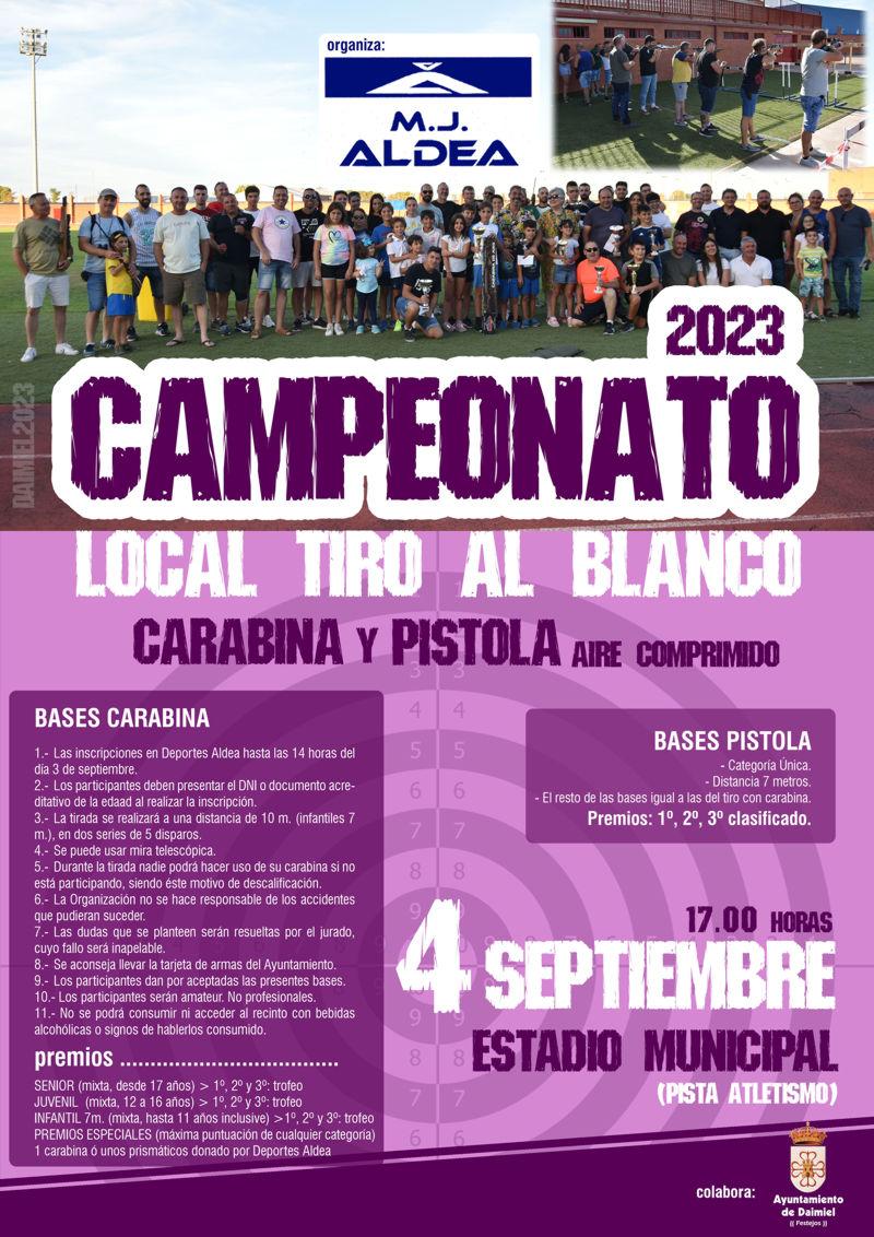 Cartel tiro con carabina 23