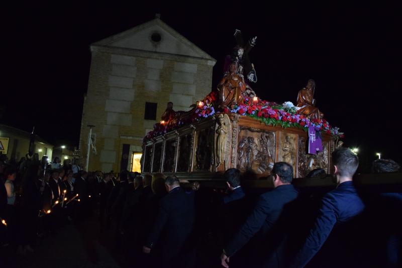 La imagen de Jesús Nazareno en la llegada a la ermita de La Paz