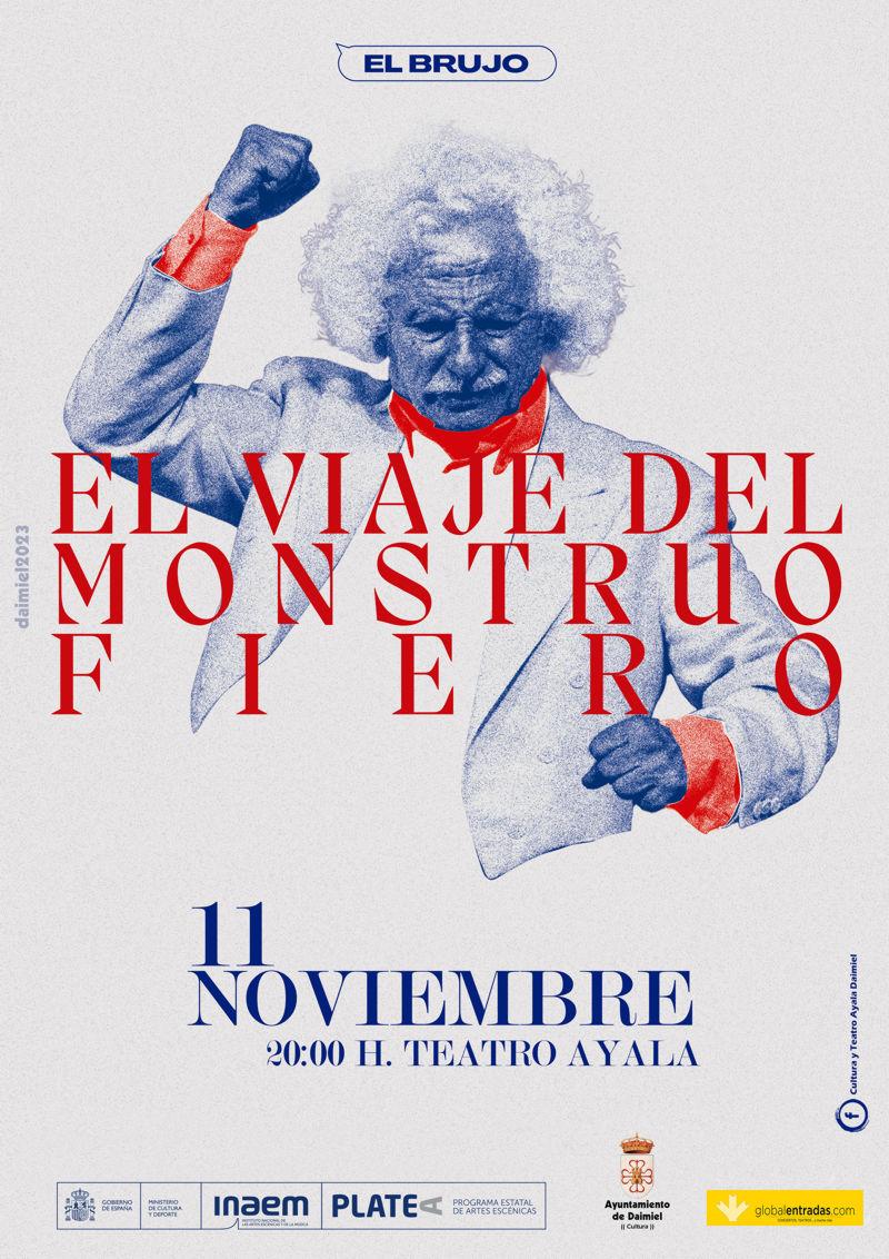 Cartel El brujo - El viaje del monstruo fiero