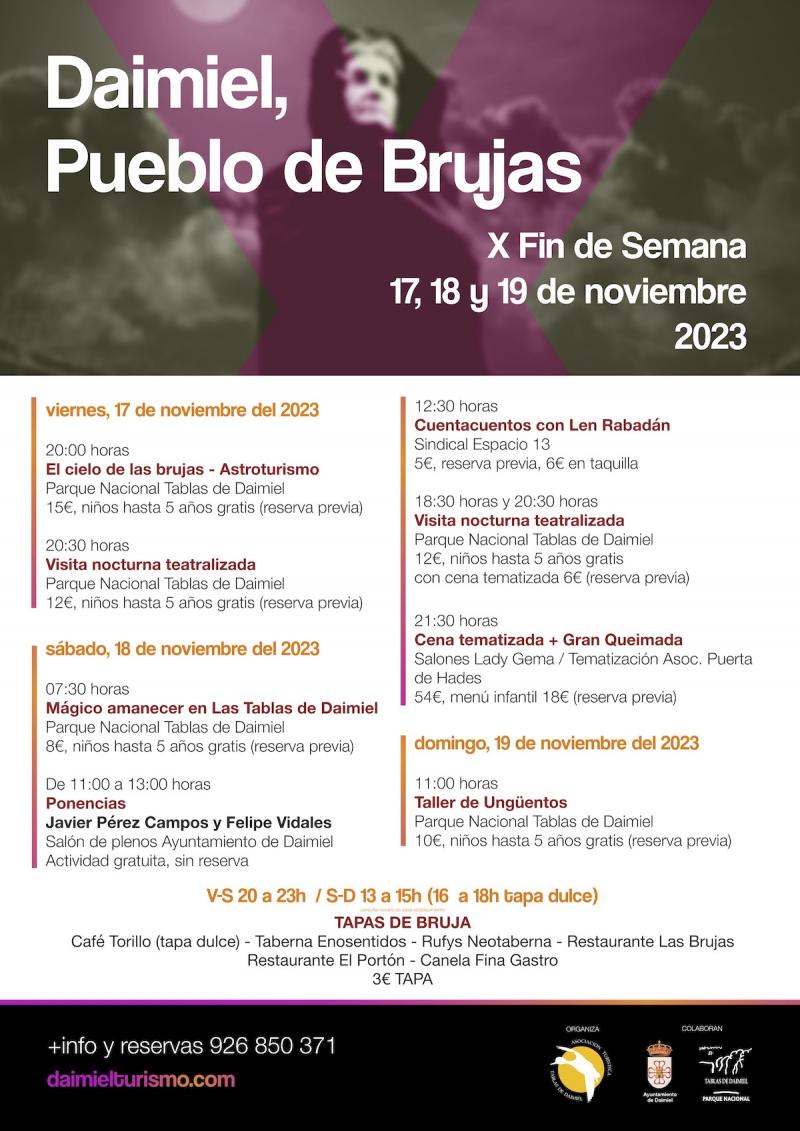 Cartel tapas brujas 2023