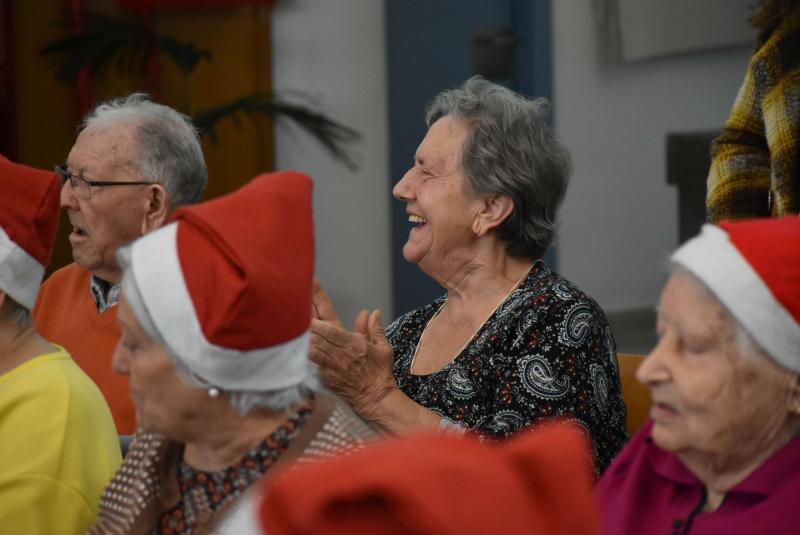 Durante el encuentro intergeneracional 