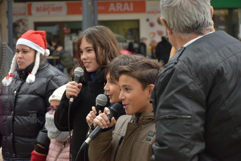 En el karaoke navideño