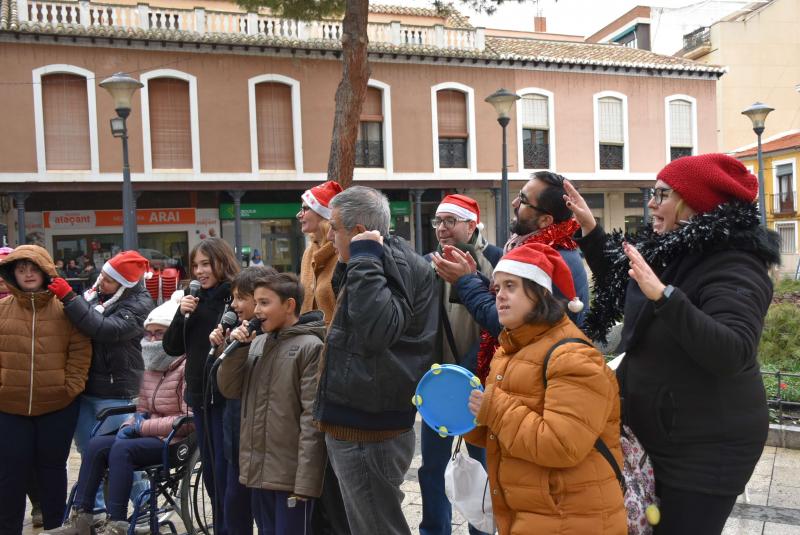 En el karaoke navideño