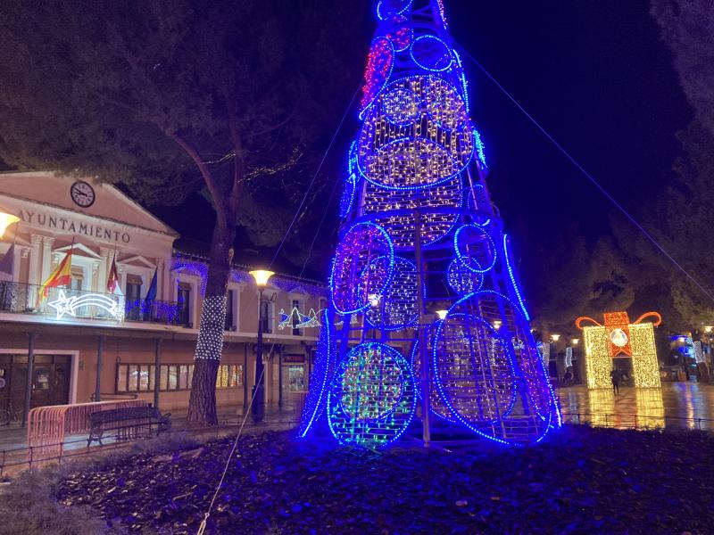 Plaza de España en Navidad