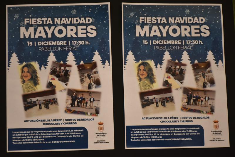 Cartelería Fiesta de Navidad Mayores 