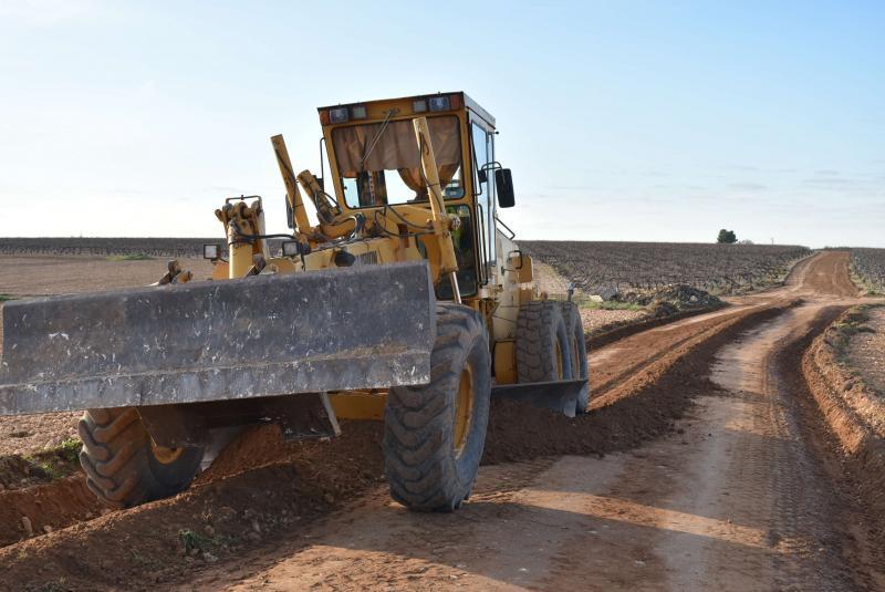 Máquinas en el Camino de los Hitos 