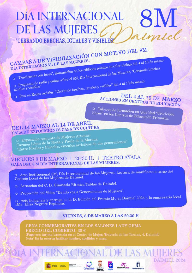 8M 2024 - Cartel de actividades