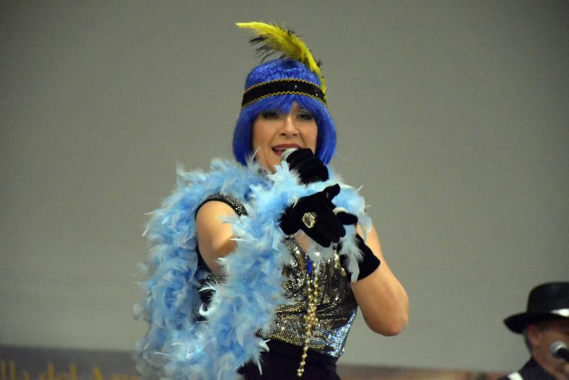 Lola Pérez en la fiesta de carnaval de mayores