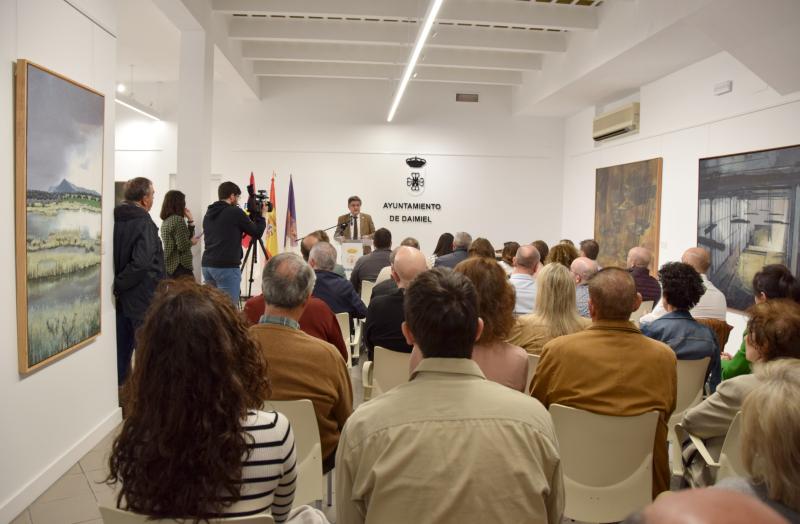 Leopoldo Sierra durante la inauguración del 'Casino de la armonía'