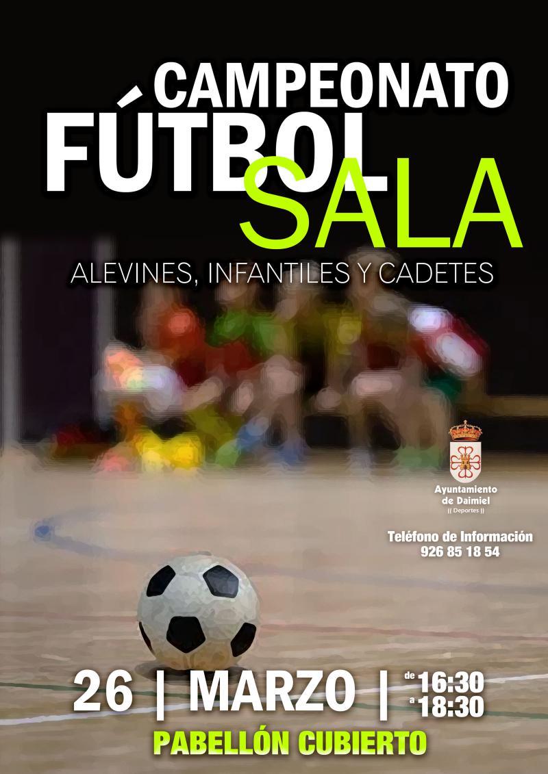 Cartel campeonato de fútbol sala