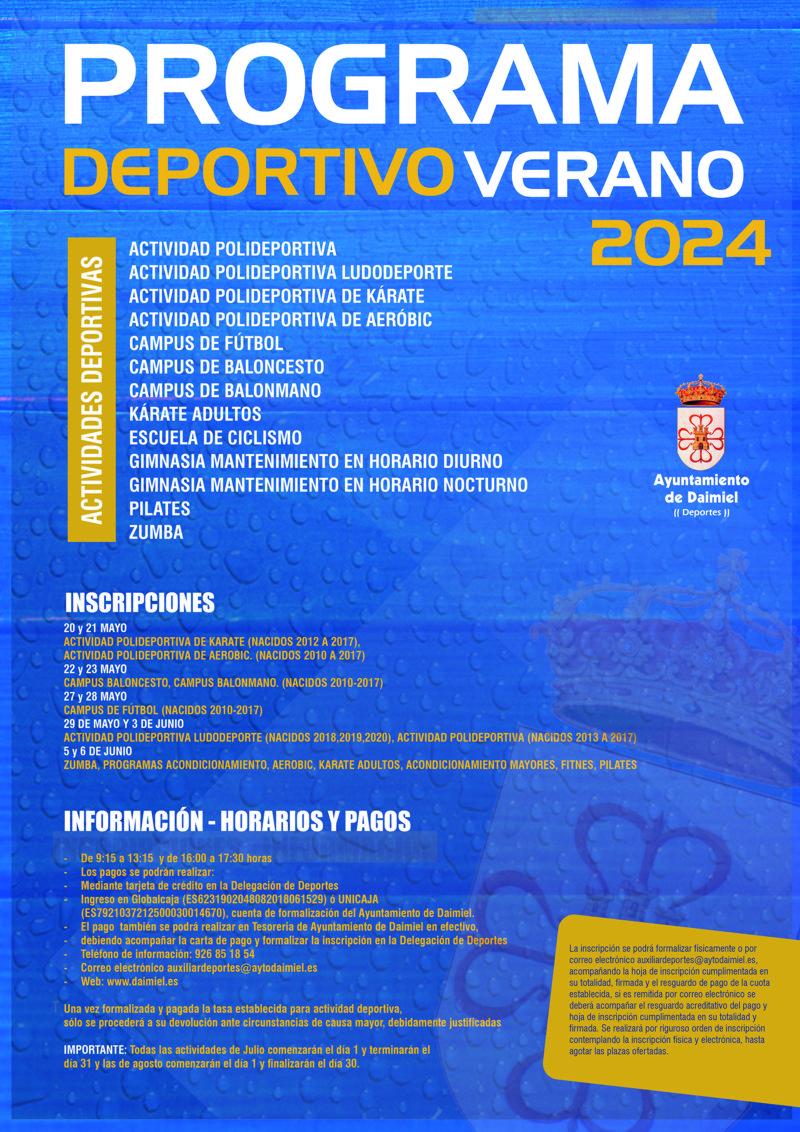 Deporte verano 2024 - Cartel