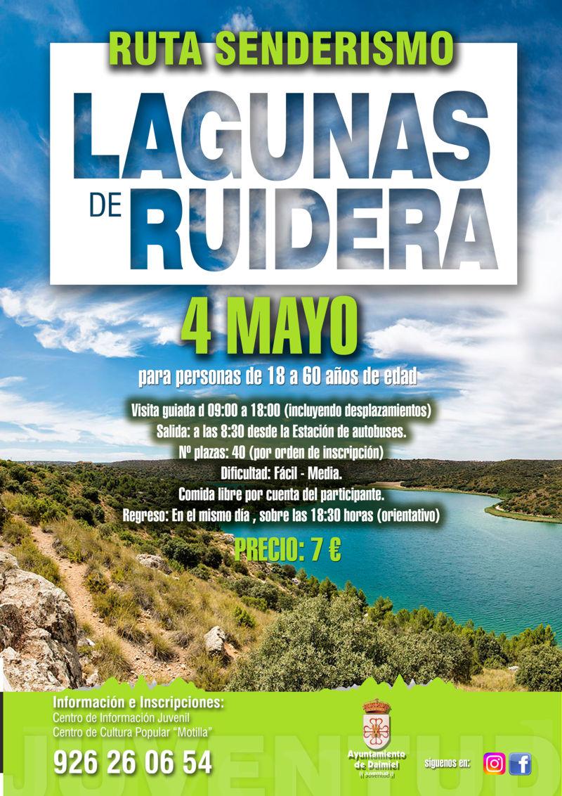 Cartel senderismo ruidera