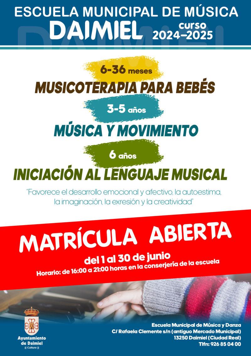 Cartel música y movimiento Cartel música y movimiento