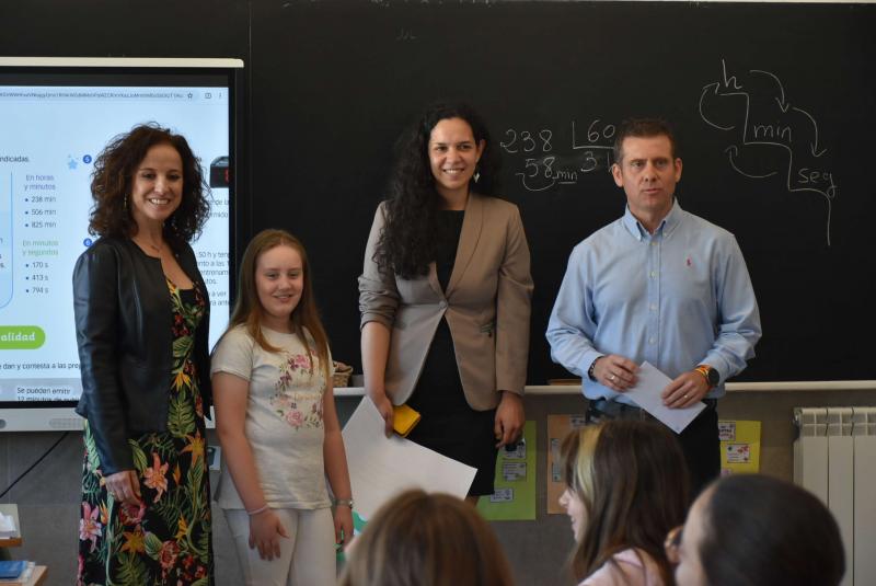 En la entrega del premio
