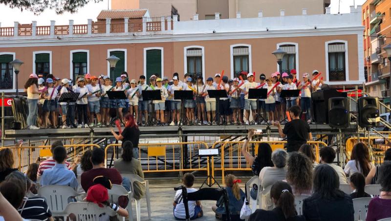 Durante la actuación de los alumno de lenguaje musical