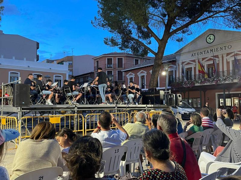 Durante la actuación de la Joven Banda