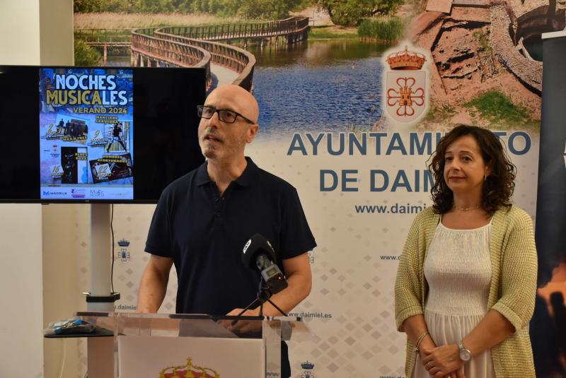Díaz del Campo durante la presentación de 'Noches Musicales'
