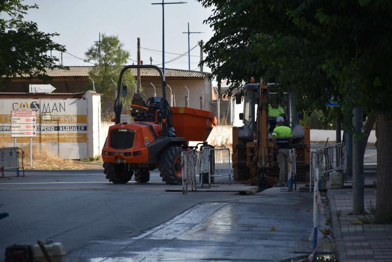 Obras en calle Dehesa