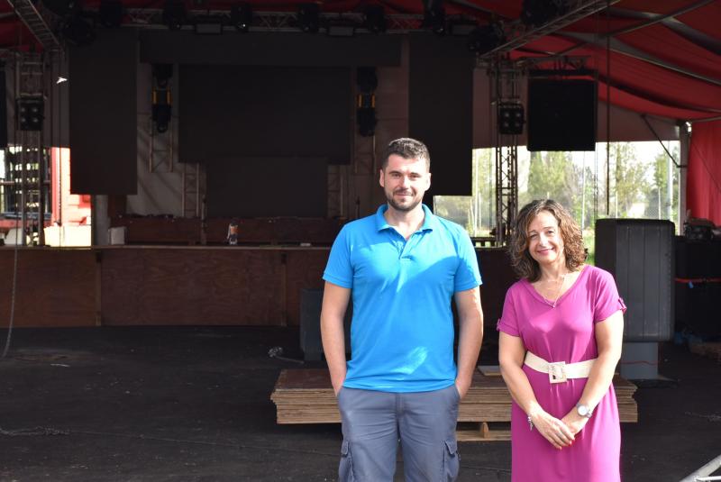 Alicia Loro visita el Recinto Ferial 