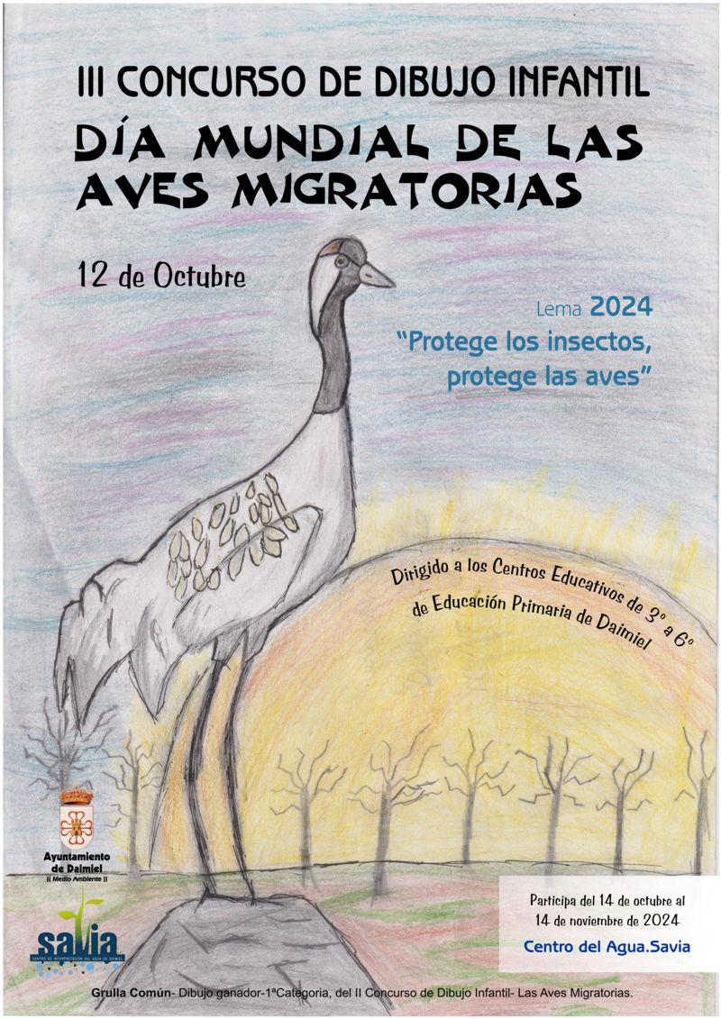 Cartel día mundial de las aves migratorias
