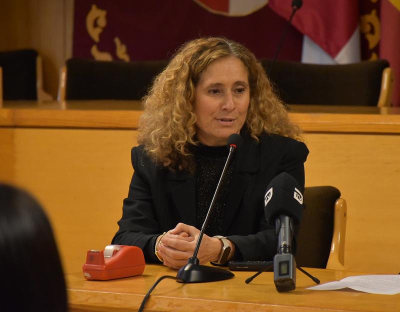 La directora durante el acto