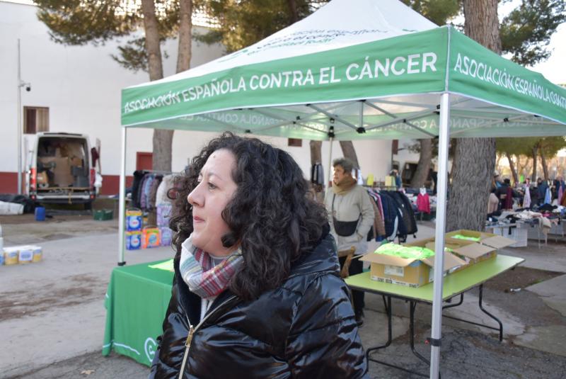 María Ángeles García de la Galana en el stand