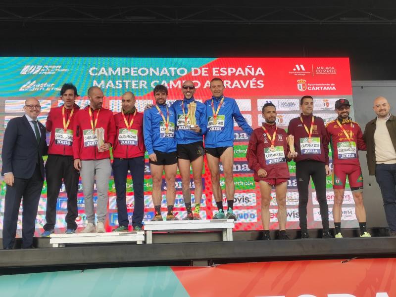 En el podio