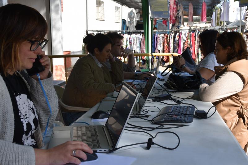 El PID de Daimiel ha atendido hoy desde el mercadillo municipal