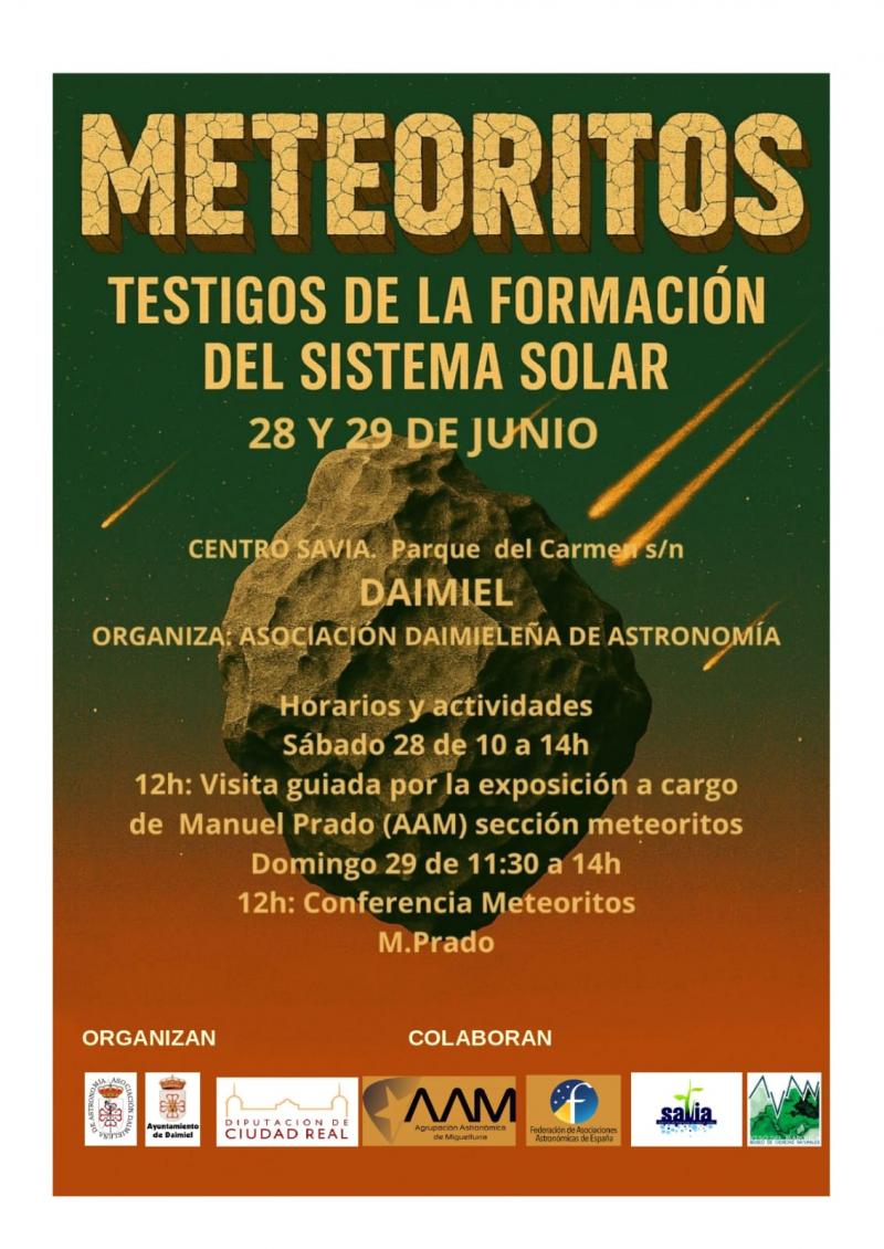 Cartel Expo Meteoritos