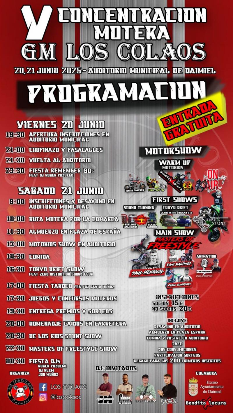 V Concentración 'Los Colaos'. Cartel