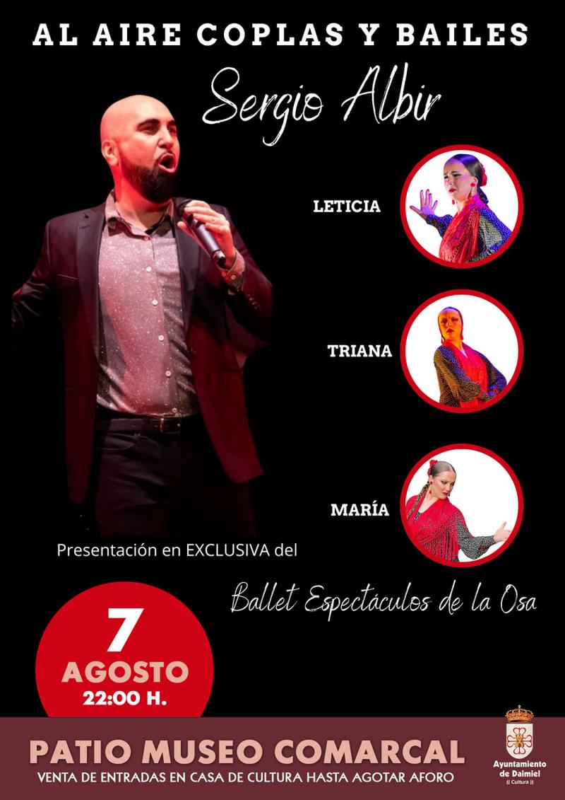 Cartel Al Aire baile y coplas