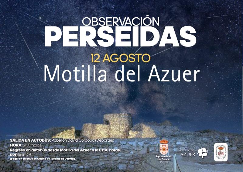 Observación de Perseidas. Cartel