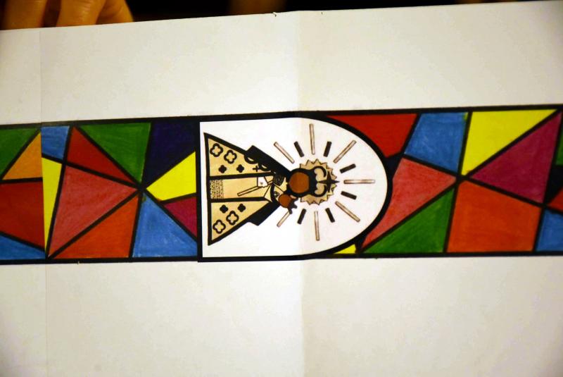 Detalle del diseño de la alfombra