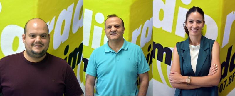 Jiménez de los Galanes (PSOE), Sendarrubias (VOX) y Rodríguez de Guzmán (PP)