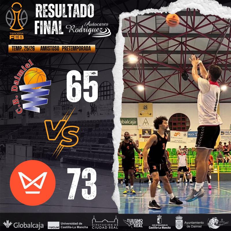 Resultado final del partido. Fuente: Redes Sociales CB Daimiel