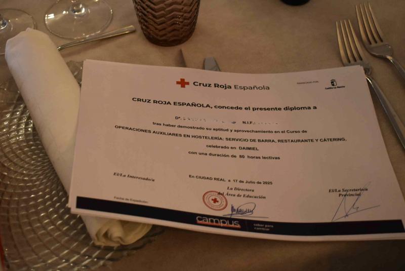 Formación de Cruz Roja en Casa Santa María. Diploma Formación de Cruz Roja en Casa Santa María. Diploma