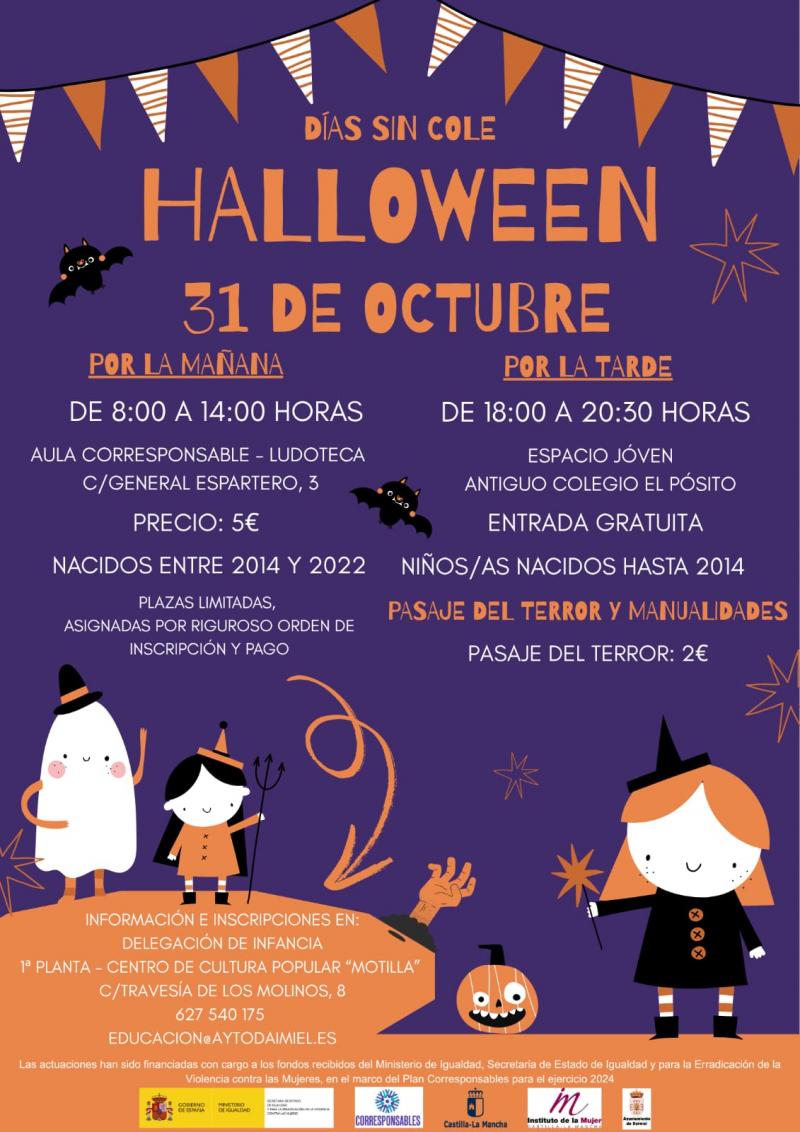 Actividades de Infancia para Halloween. Cartel