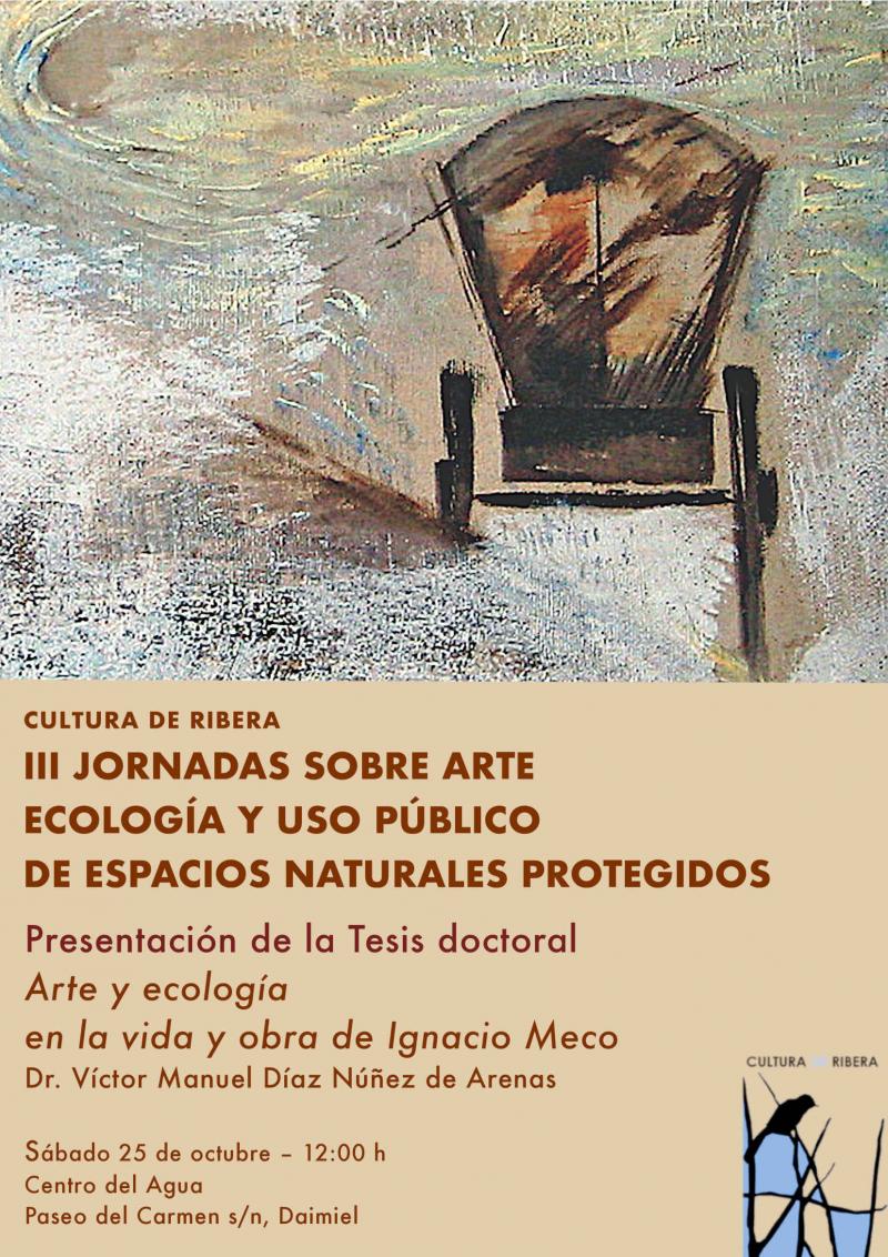 Cartel de la ponencia en el Centro del Agua