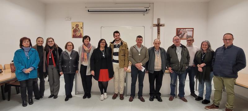 Presidente y Junta Directiva de la hermandad de la patrona.