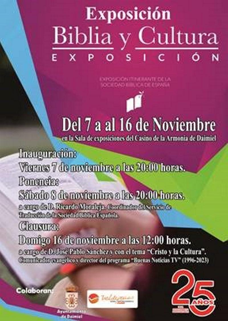 Cartel biblia y cultura