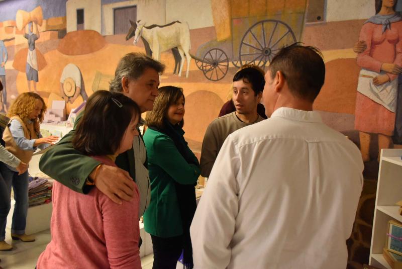 Visitando la exposición con los usuarios