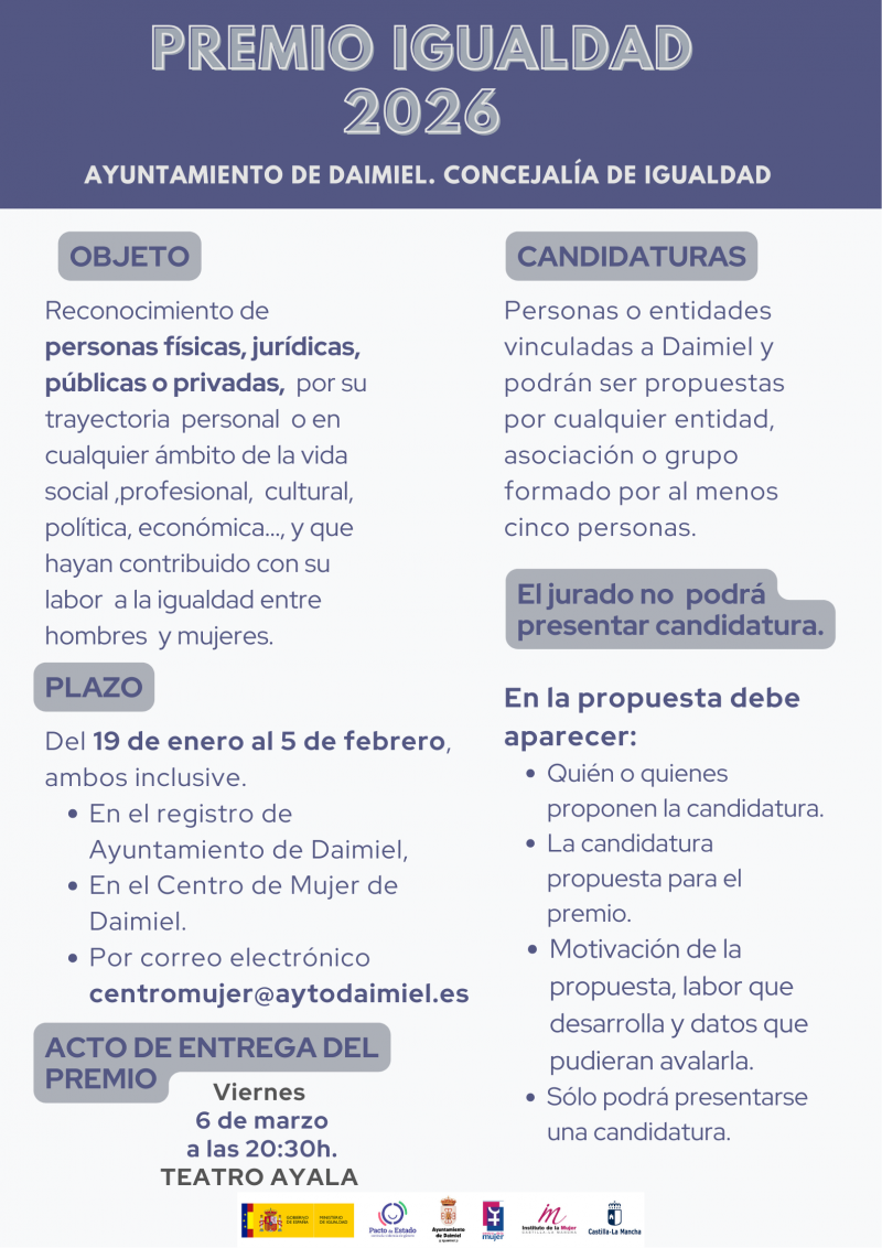 Bases premio igualdad