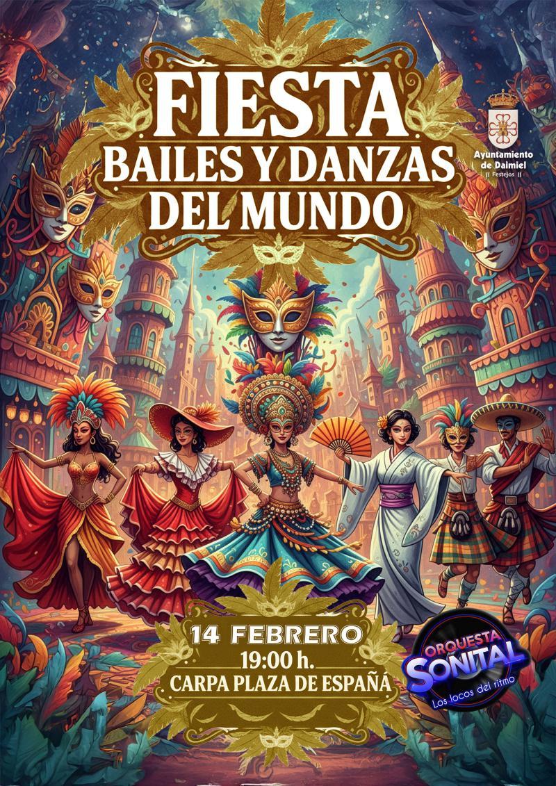 Cartel baile danzas del mundo
