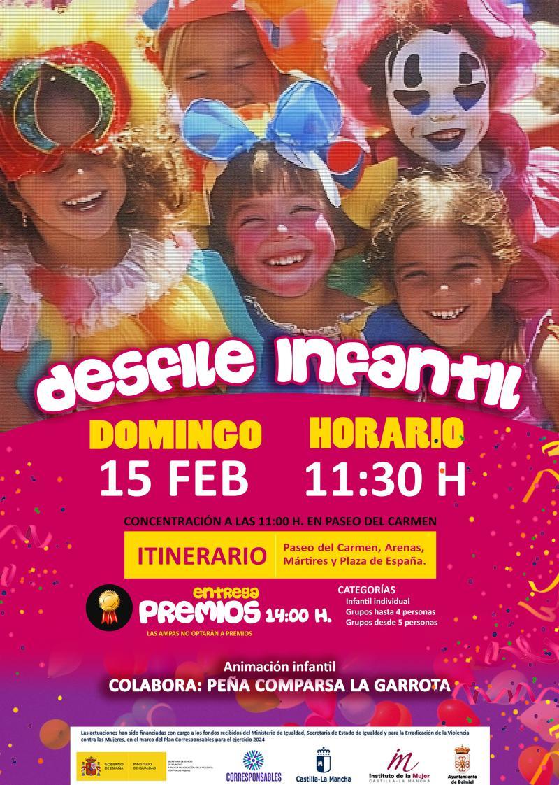 Cartel desfile infantil carnaval 2026