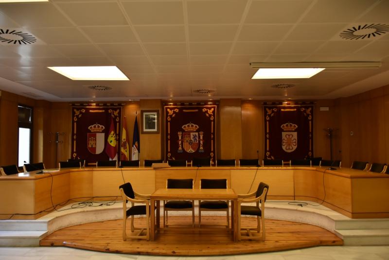 Salón de Plenos en el Ayuntamiento de Daimiel 