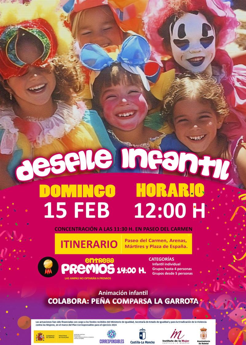 Cartel carnaval infantil 2026