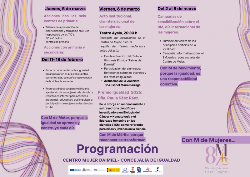 Cartel actividades 8M