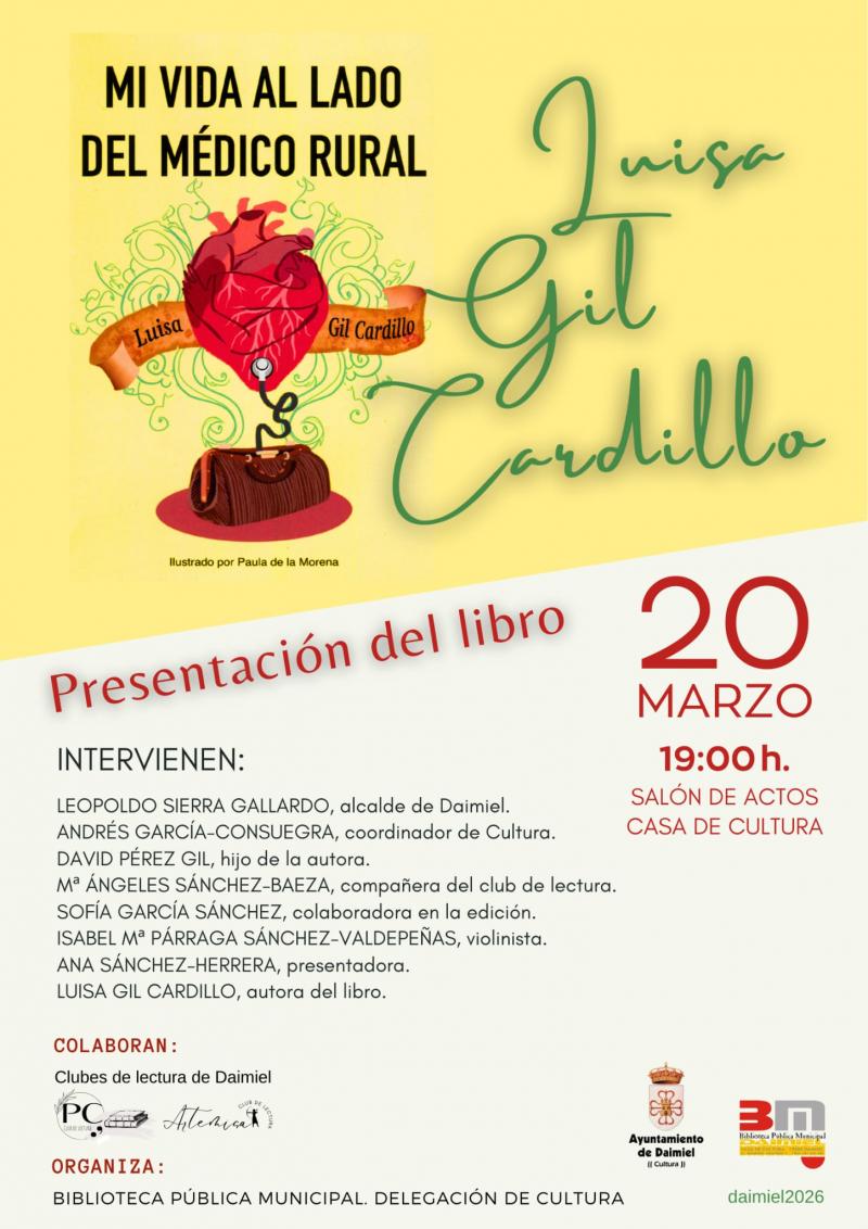 Cartel mi vida al lado del médico rural