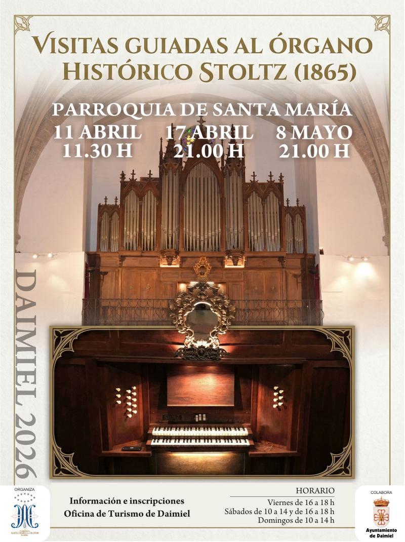 Cartel visitas órgano