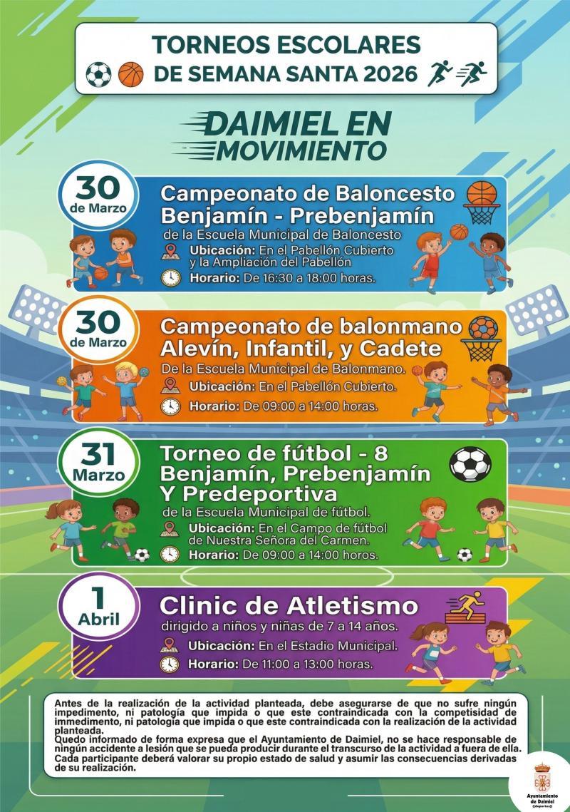 Cartel torneos Semana Santa